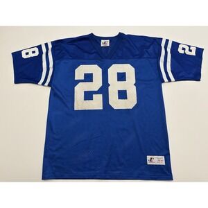 VTG 90s Marshall Faulk Indiandapolis Colts Logo Athletics Jersey USA SZ L Clean